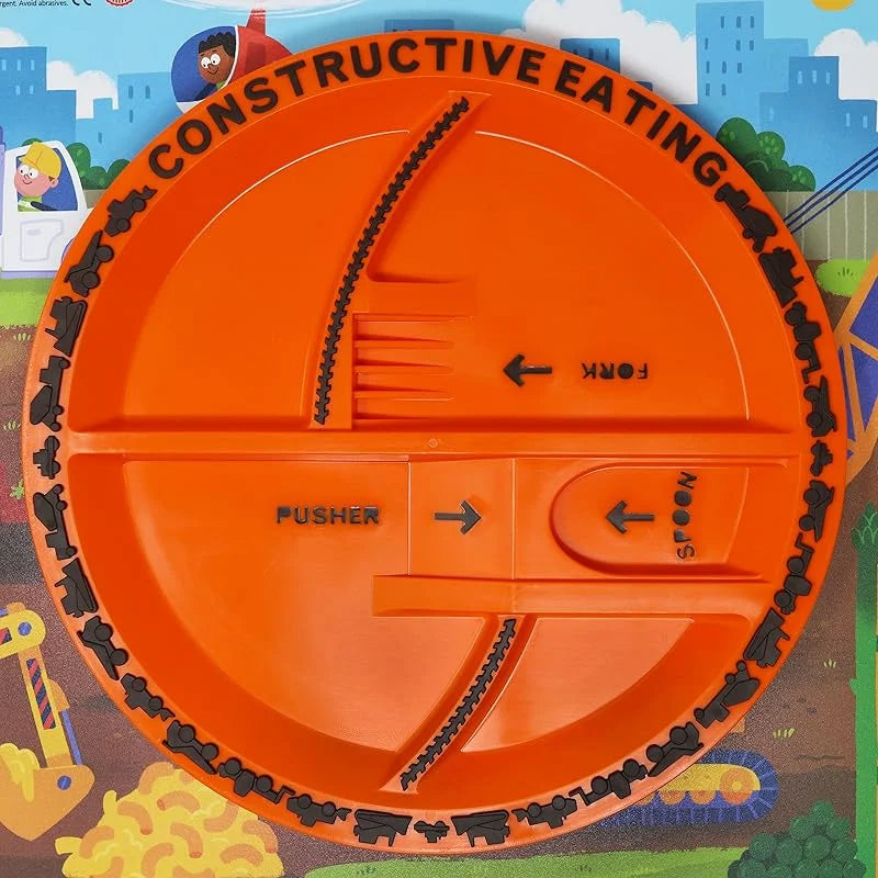 Construction Eating Tableware Set For Kids