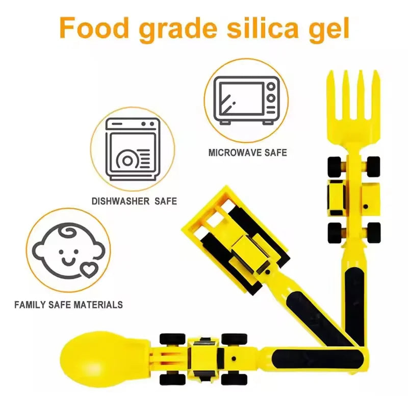 Construction Eating Tableware Set For Kids