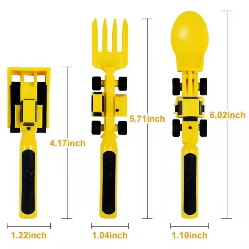 Construction Eating Tableware Set For Kids