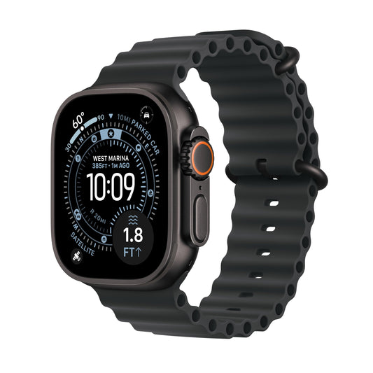 Apple Watch Ultra 3 [GPS + Cellular 49mm] Running & Multisport Smartwatch w/Rugged Titanium Case w/Black Ocean Band. Satellite Communications, Advanced Health & Fitness Tracking